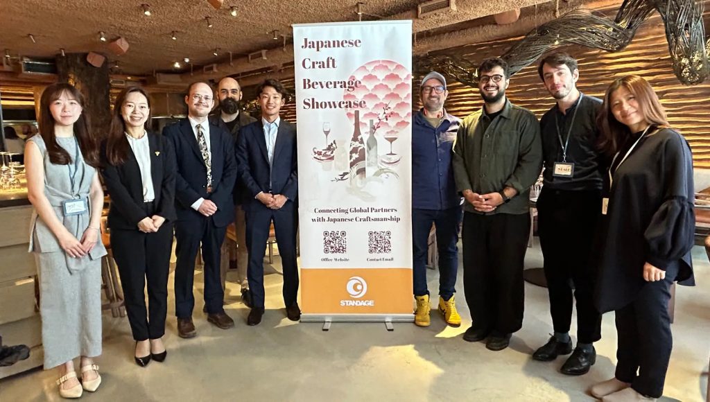 STANDAGE、ロンドンで初の自社主催商談会を開催、日本産品を英国市場へ　～日本酒など中小企業15社の日本産品を英国バイヤーに紹介し、約50名が来場～